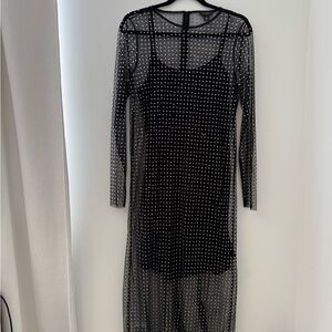Halogen Black Long Sleeve Dress
